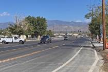 Robin Hebrock/Pahrump Valley Times The Basin Avenue improvement project is largely finished, wi ...