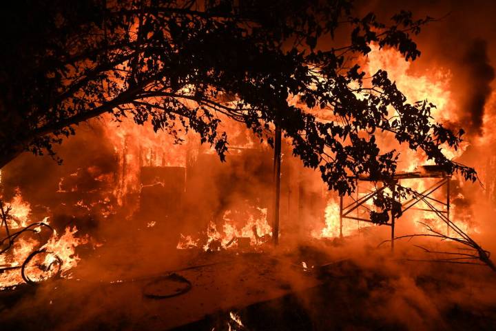 Special to the Pahrump Valley Times Crews were dispatched to the 100 block of South Stanley Str ...