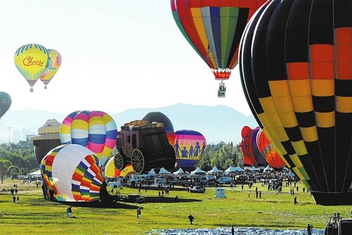 Special to the Pahrump Valley Times The early morning "mass ascension" is always an eye-opener ...