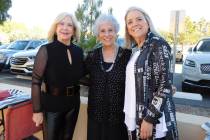 Robin Hebrock/Pahrump Valley Times Pahrump resident Willi Baer, center, stands with two of her ...