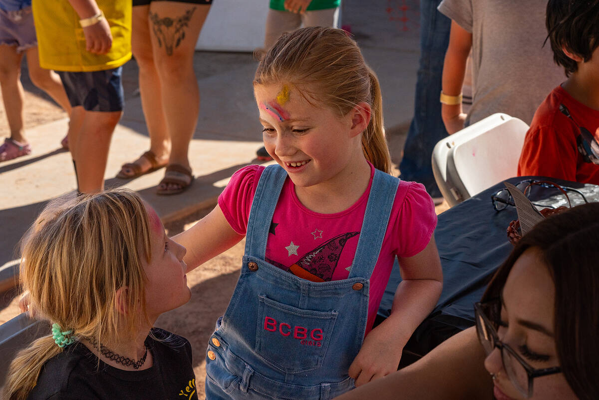 John Clausen/Pahrump Valley Times Face painting is always a popular feature of Pumpkin Days.