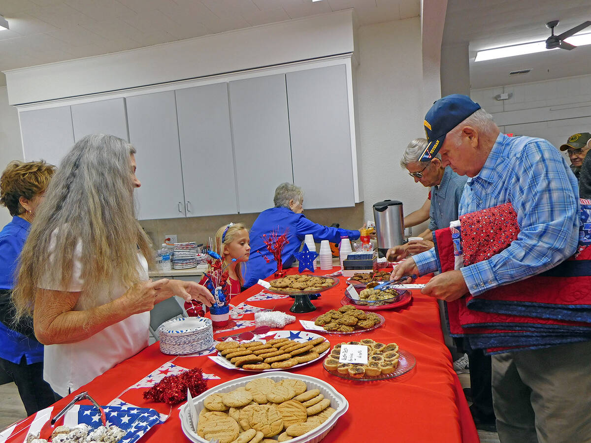 Robin Hebrock/Pahrump Valley Times Every Quilts of Valor Presentation Ceremony is followed by r ...