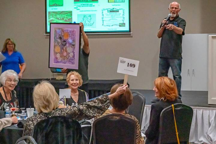 John Clausen/Pahrump Valley Times Living Free Health's 2nd Annual Art for Recovery auction and ...