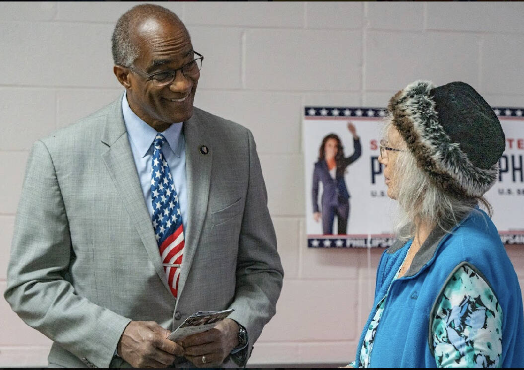 John Clausen/Pahrump Valley Times Tony Grady, a U.S. Senate Republican candidate fo ...