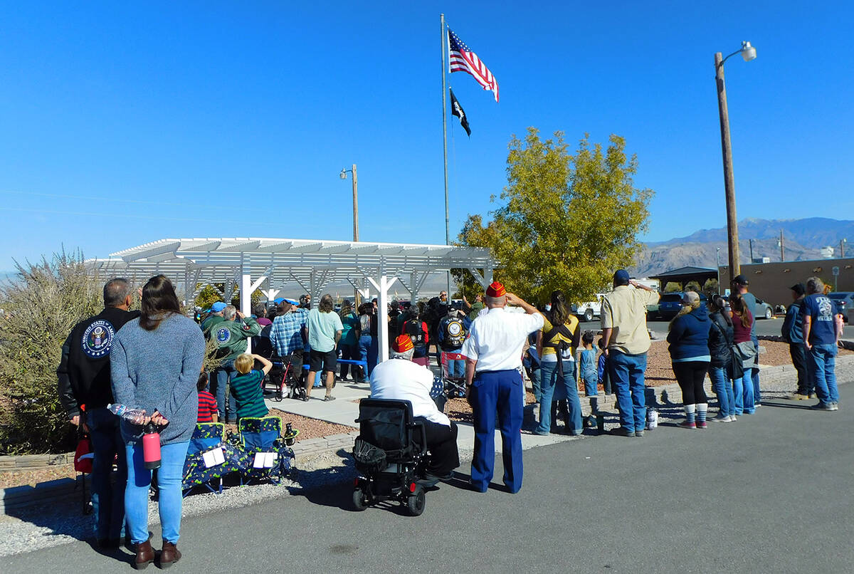 Robin Hebrock/Pahrump Valley Times The VFW Post #10054 hosted its annual Veterans Day Ceremony ...