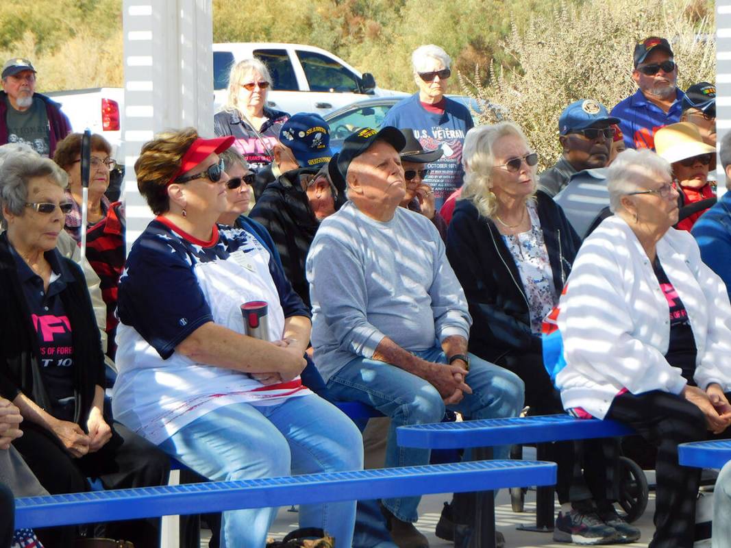 Robin Hebrock/Pahrump Valley Times Residents, both veteran and civilian alike, were in attendan ...