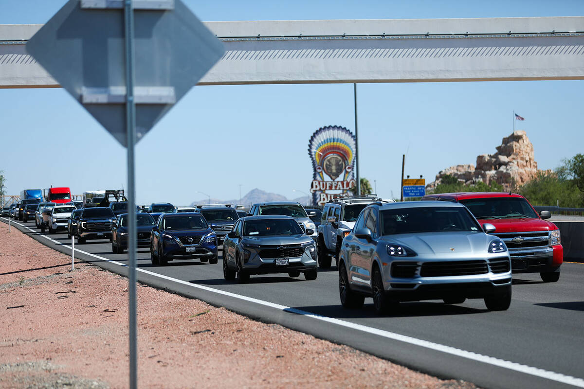 Cars traveling back to California after the Labor Day holiday weekend sit in traffic on Interst ...