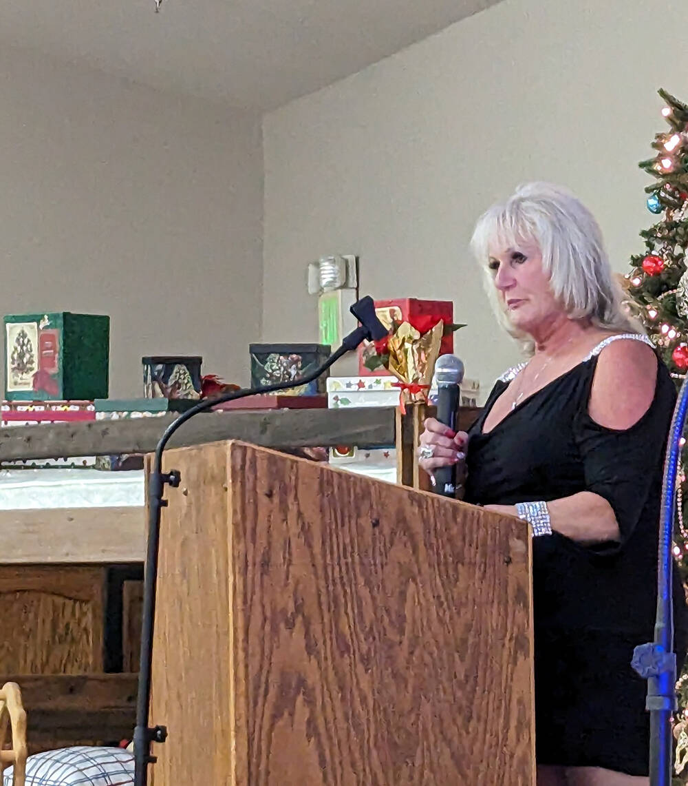Special to the Pahrump Valley Times Sleep in Heavenly Peace Nye County Chapter President Carmen ...
