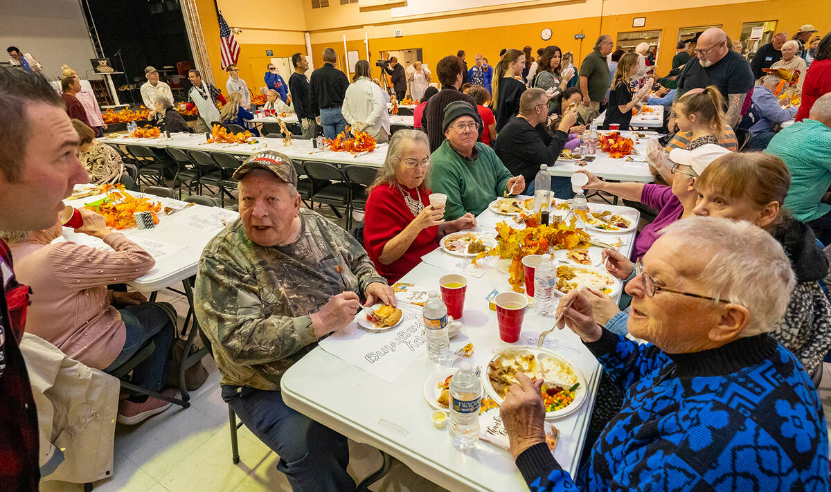 John Clausen/Pahrump Valley Times The NyE Communities Coalition Activities Center was packed wi ...