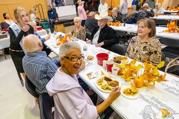 John Clausen/Pahrump Valley Times Area residents were able to enjoy turkey, mashed potatoes, gr ...