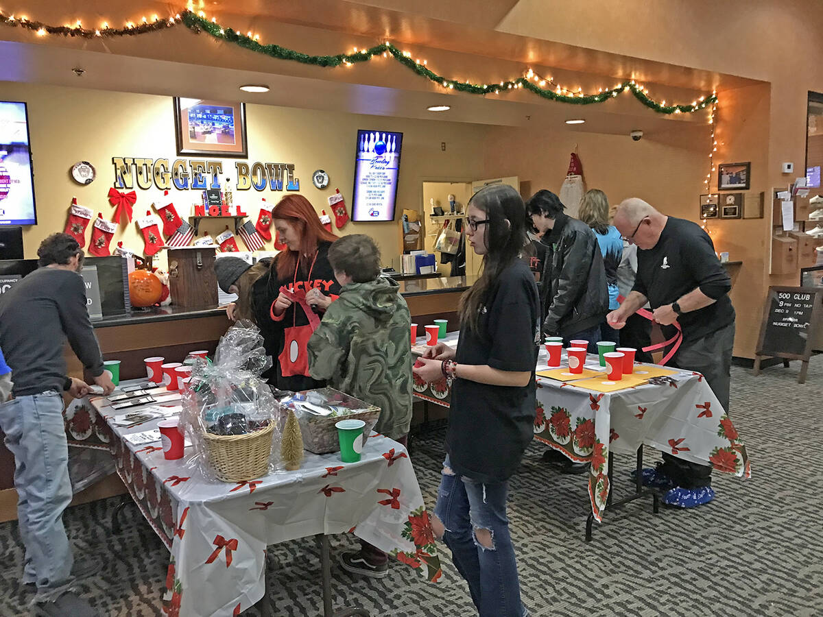 Robin Hebrock/Pahrump Valley Times This year's Bowl-A-Thon saw more raffle prizes than ever bef ...