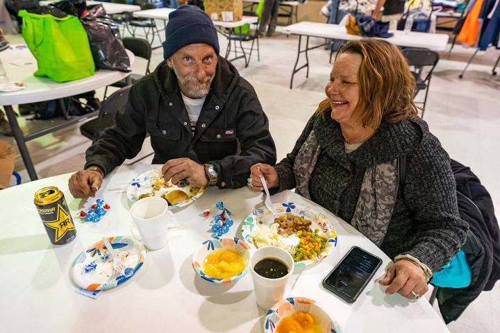 John Clausen/Pahrump Valley Times The last Homeless Wraparound of 2023 took place Dec. 15 at th ...