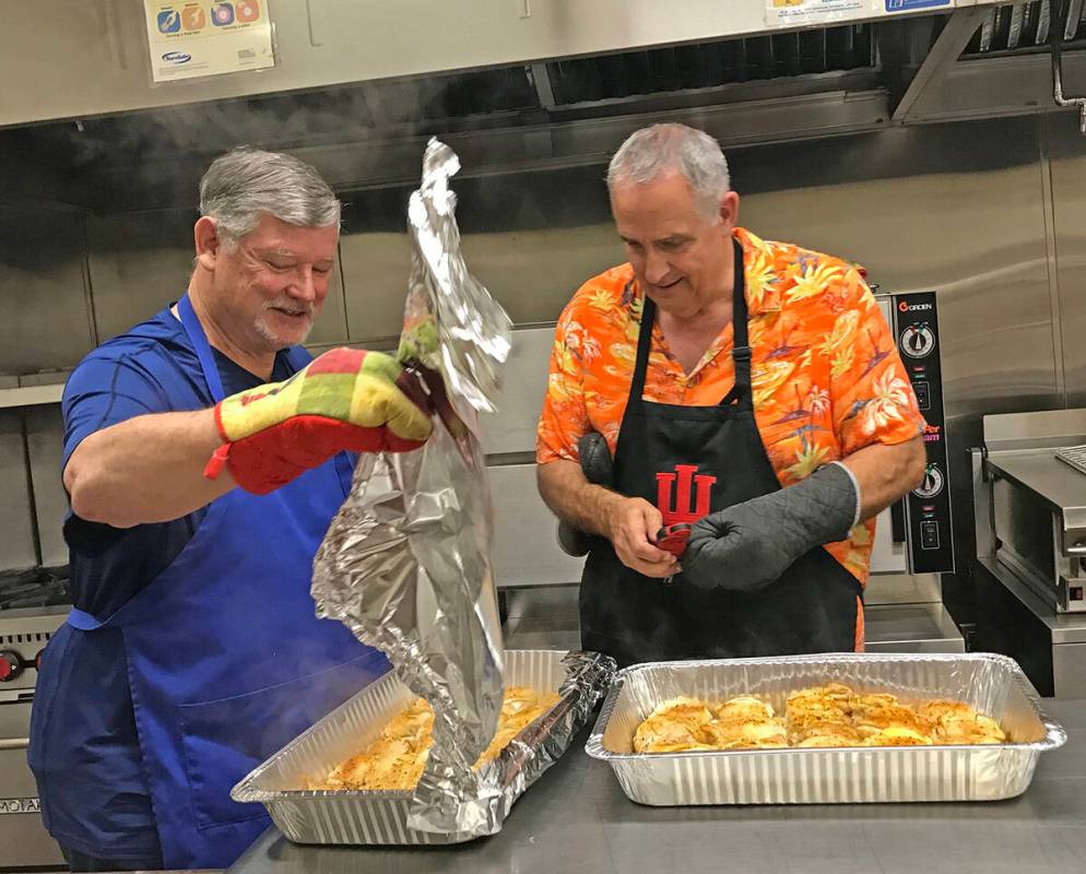 Robin Hebrock/Pahrump Valley Times ACORN Board President Brian Kunzi, right, and honorary board ...