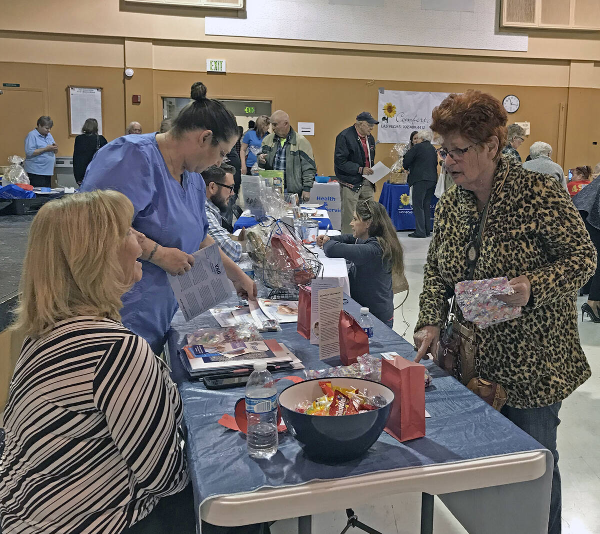 Robin Hebrock/Pahrump Valley Times This file photo shows a Nye County Social Services Fair vend ...