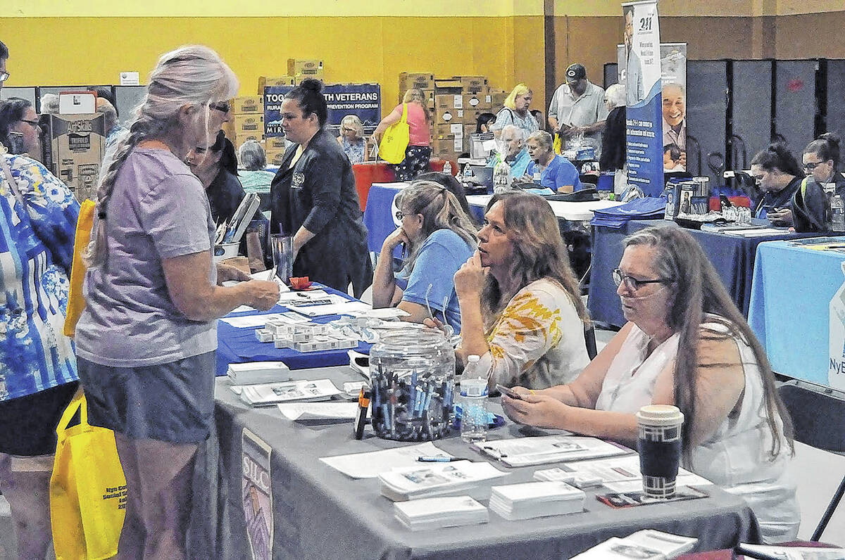 Horace Langford Jr./Pahrump Valley Times - Special Services event held at NYECC Saturday