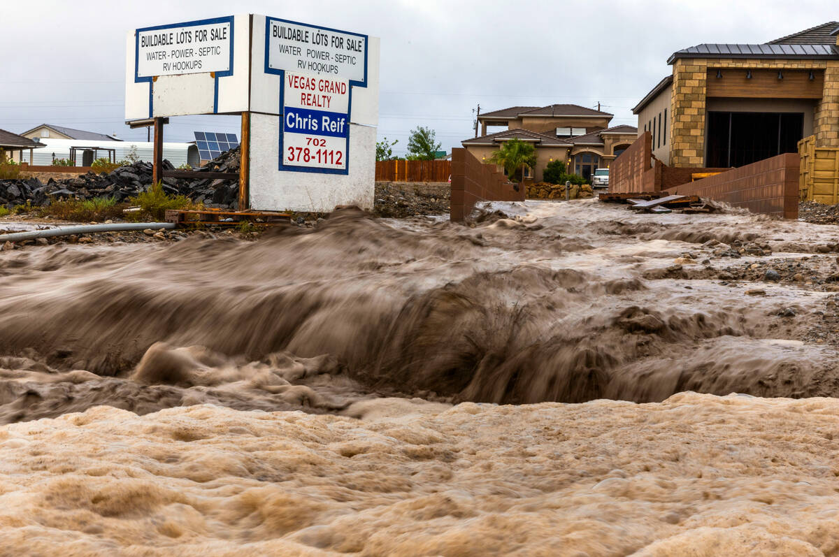 L.E. Baskow/Las Vegas Review-Journal Rainstorms can bring heavy flooding to the valley, someth ...
