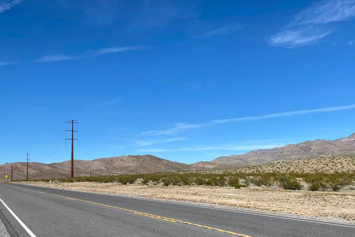 Robin Hebrock/Pahrump Valley Times This photo shows the area just south of the Johnnie Curve, w ...