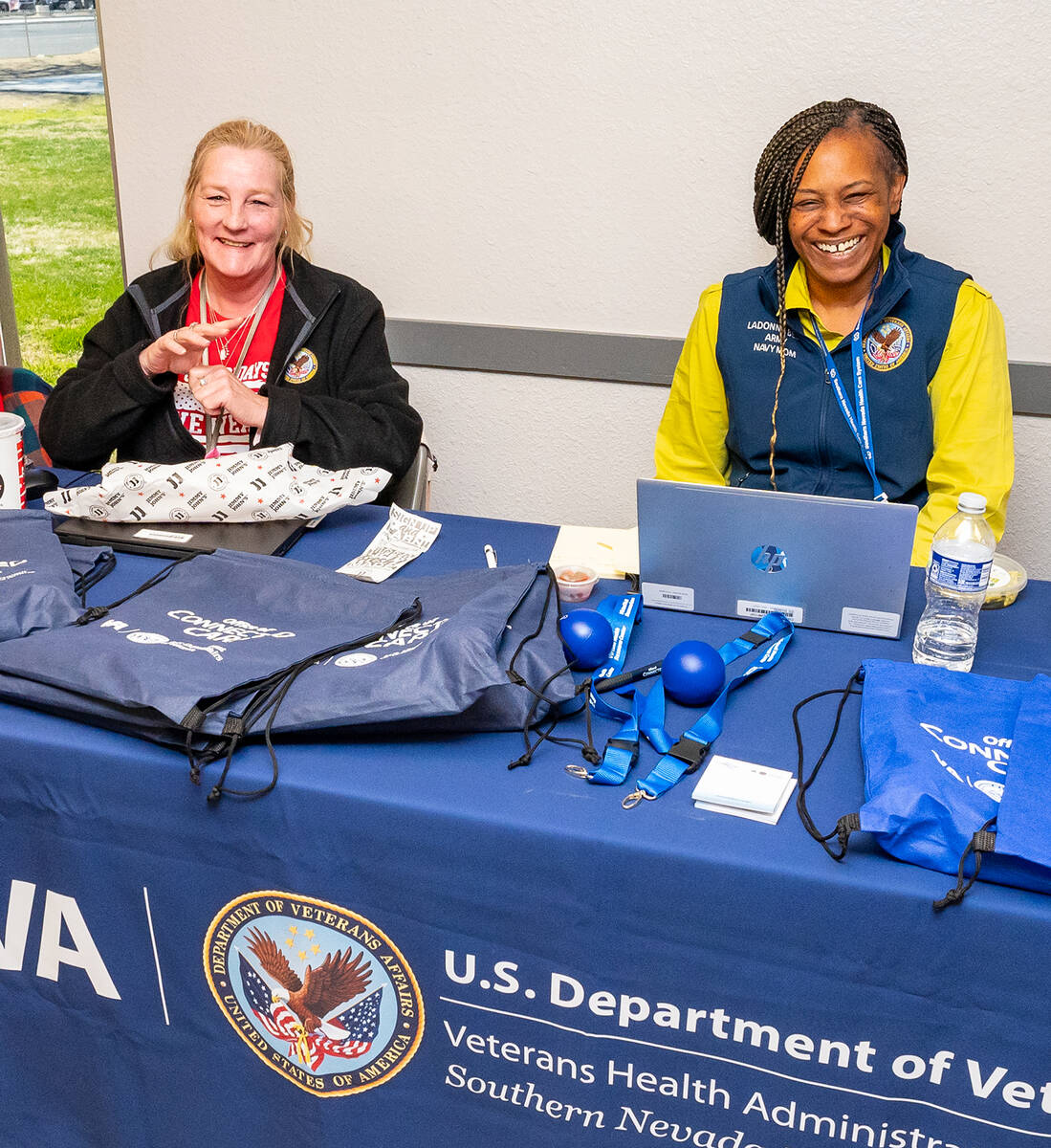 John Clausen/Pahrump Valley Times Representatives with the U.S. Department of Veterans Affairs ...