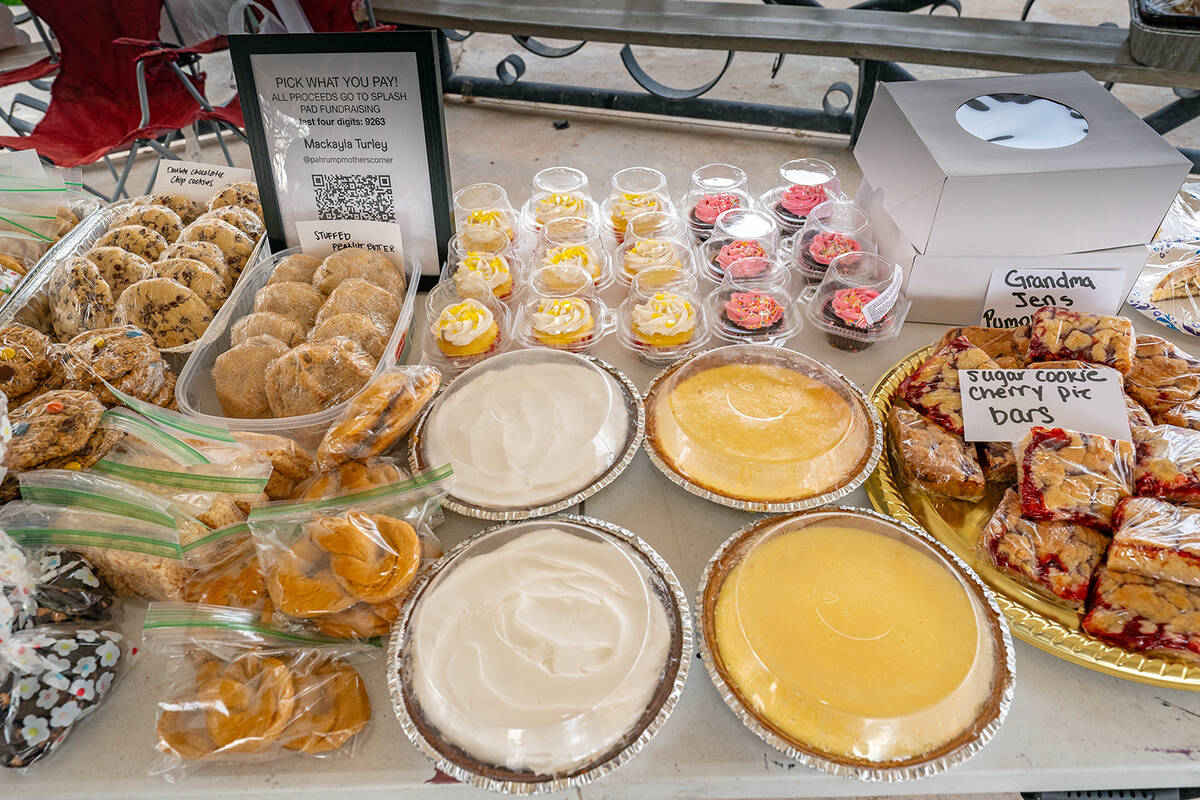 John Clausen/Pahrump Valley Times All sorts of tempting confections, both savory and sweet, wer ...