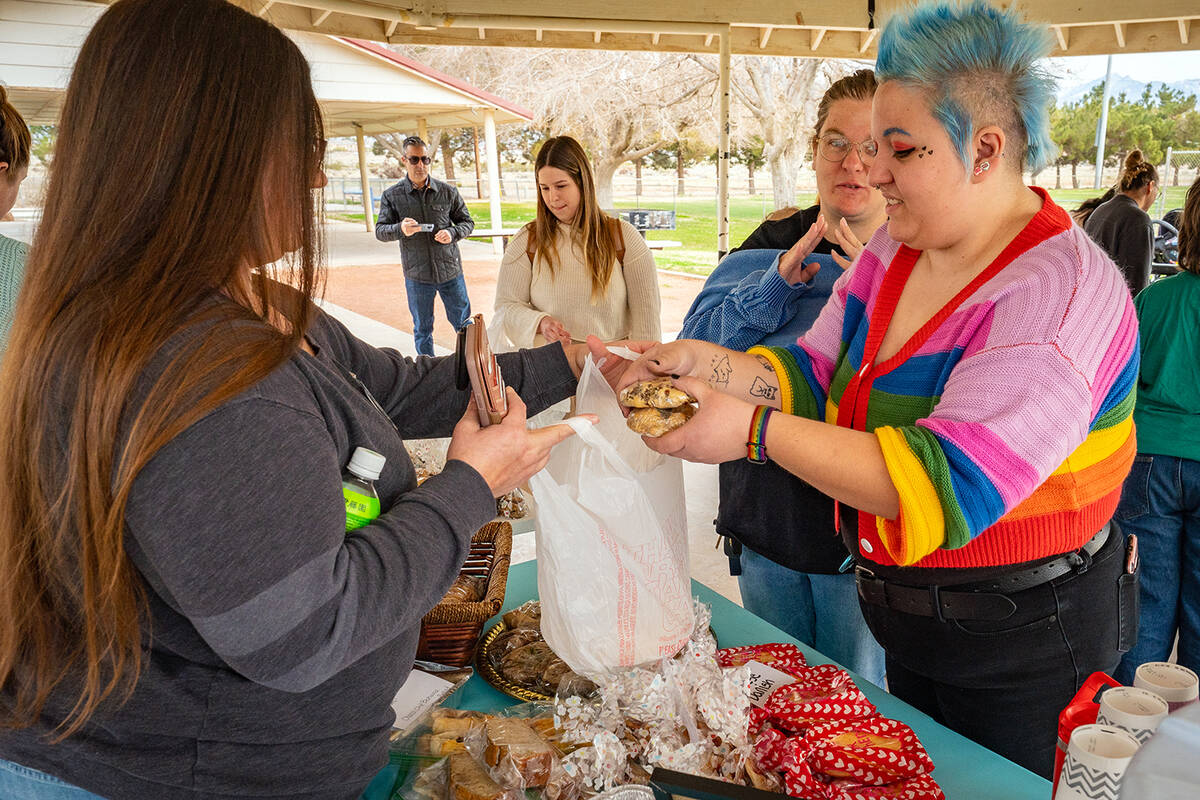 John Clausen/Pahrump Valley Times Bake sales were brisk during the Pahrump Mother's Corner fund ...