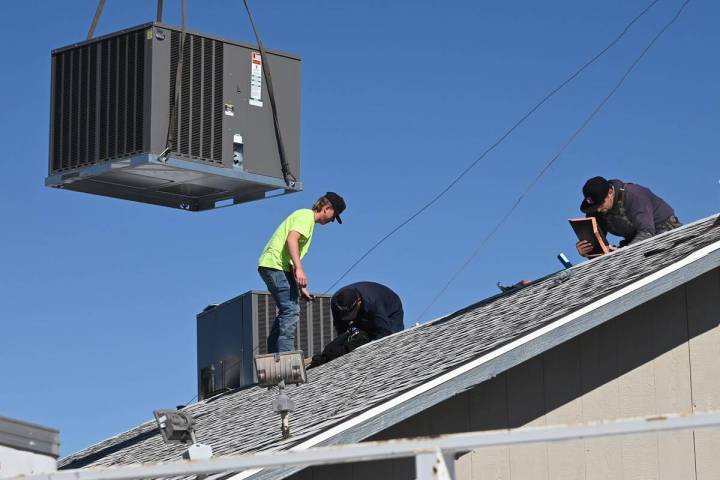 Special to the Pahrump Valley Times The foundation upgraded the AC at the Beatty clinic, instal ...