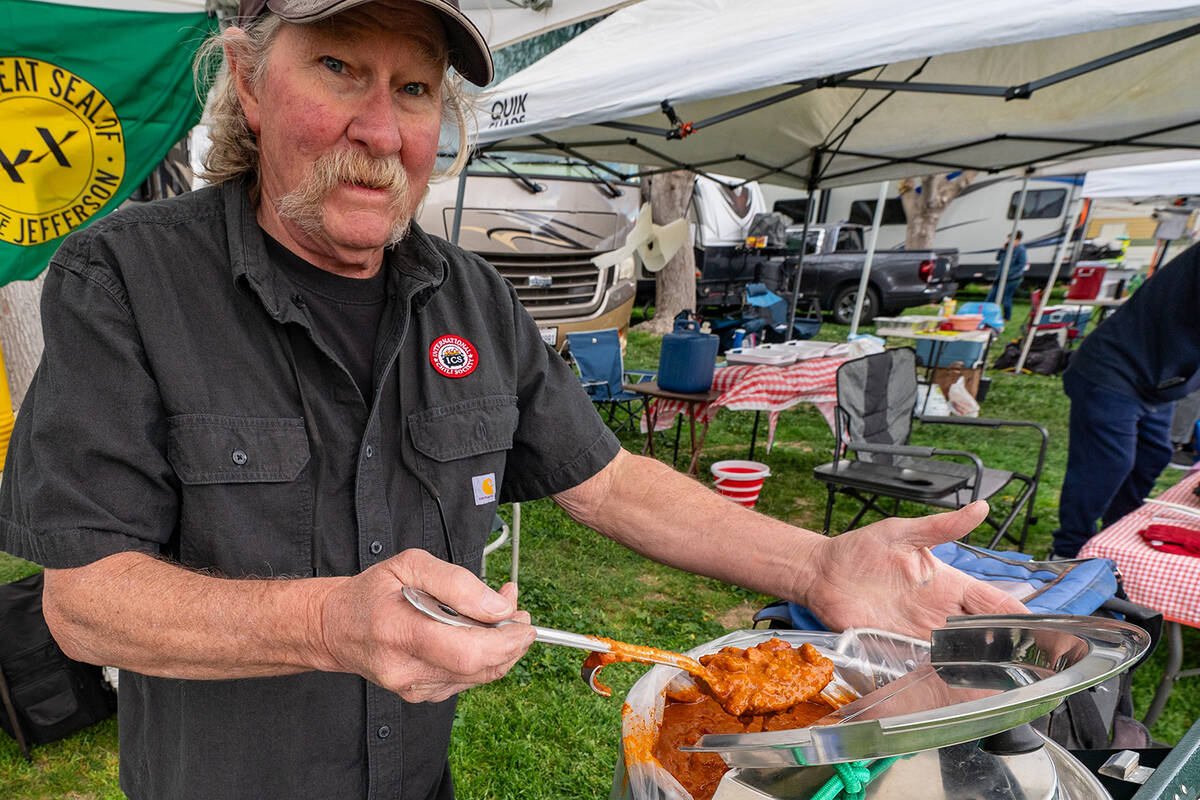 John Clausen/Pahrump Valley Times Chili categories this year included classic red chili, vegeta ...