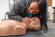 John Clausen/Pahrump Valley Times The NyECC is hosting free CPR, first aid and AED training now ...