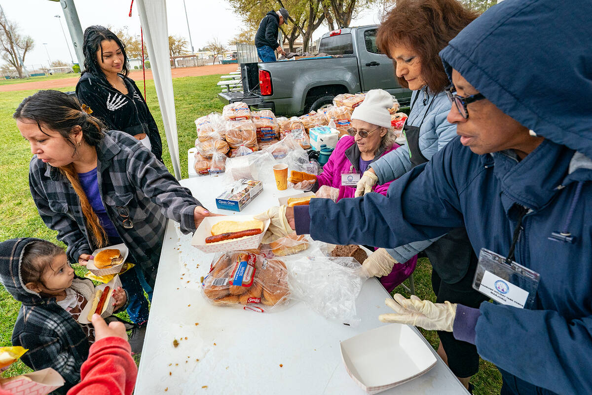 John Clausen/Pahrump Valley Times A total of 25 businesses and organizations came together to p ...