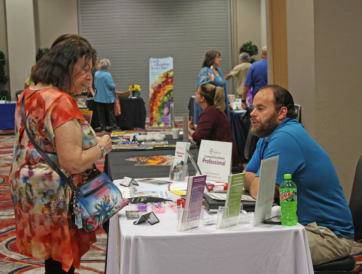 Robin Hebrock/Pahrump Valley Times This file photo from the inaugural Women's Expo shows vendor ...