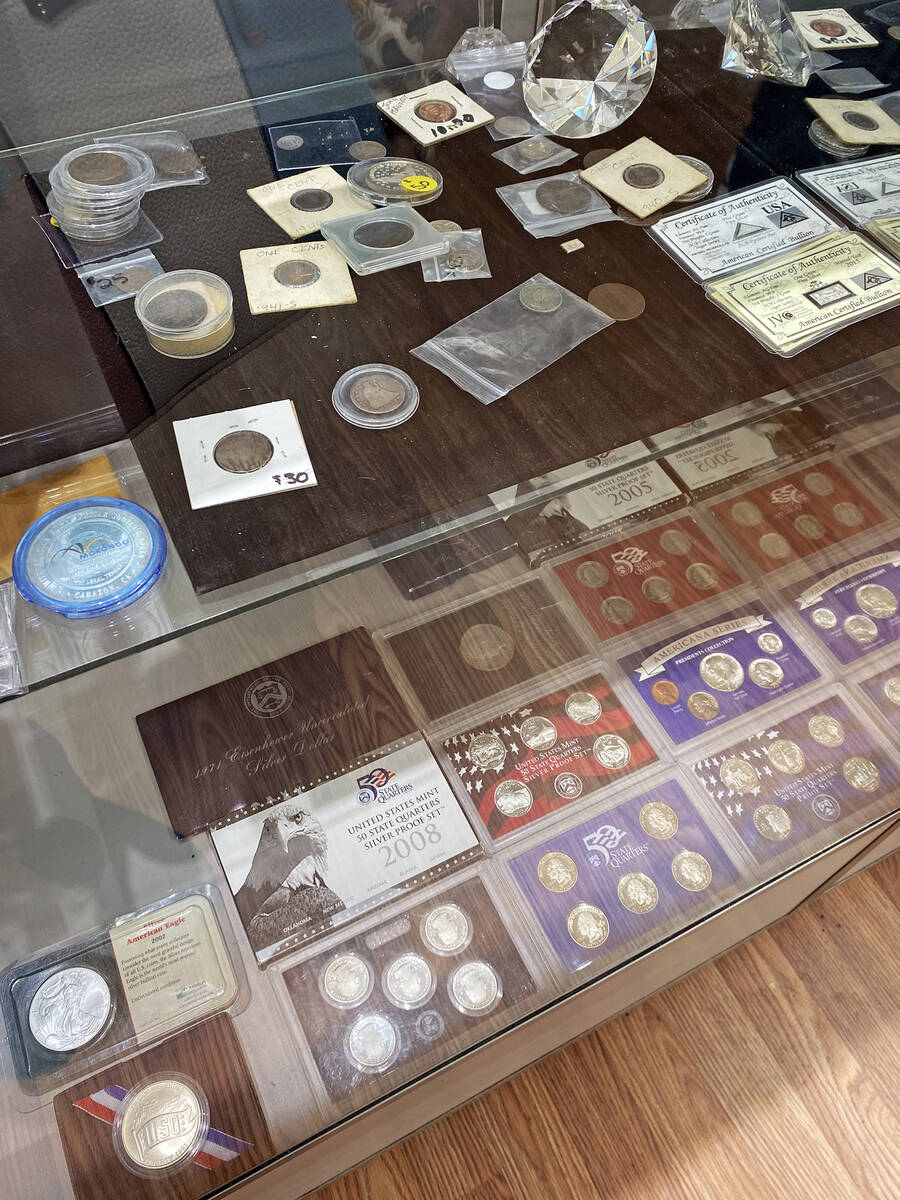 Robin Hebrock/Pahrump Valley Times Westfield Jewelers works with coins, gold and silver in addi ...