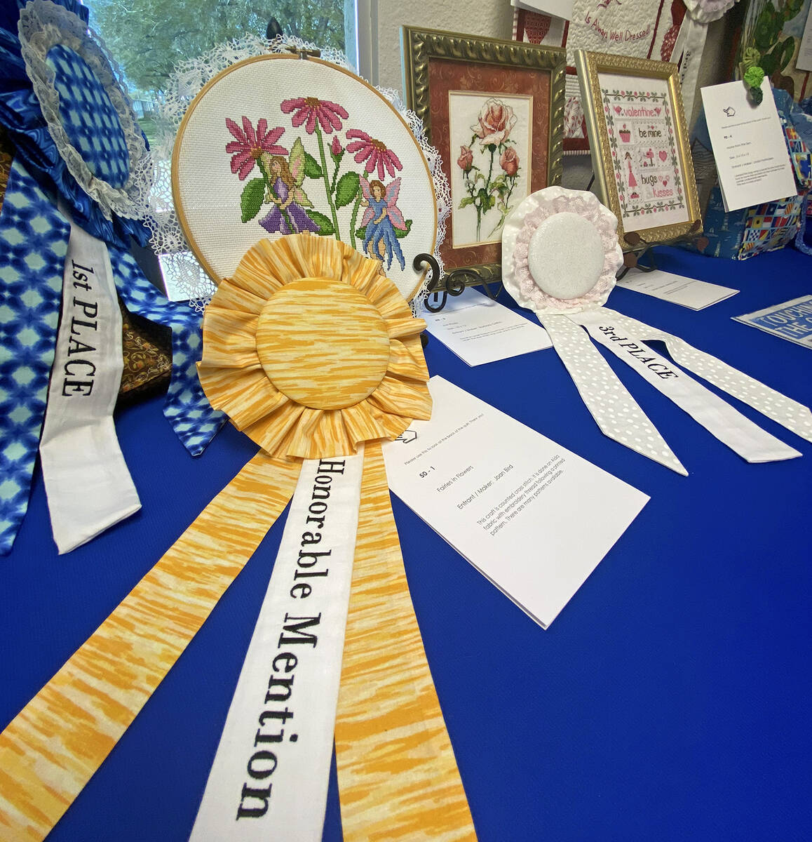 Robin Hebrock/Pahrump Valley Times Taking home an honorable mention at Pins and Needles was "Fa ...