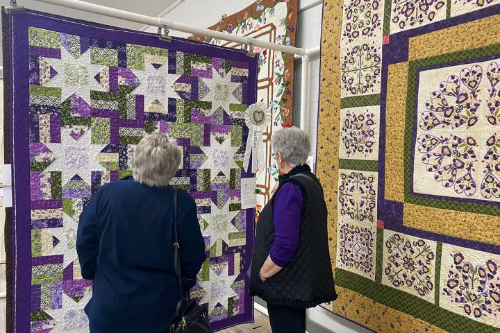 Robin Hebrock/Pahrump Valley Times The 2024 Pins and Needles Quilt Show took place Friday and S ...