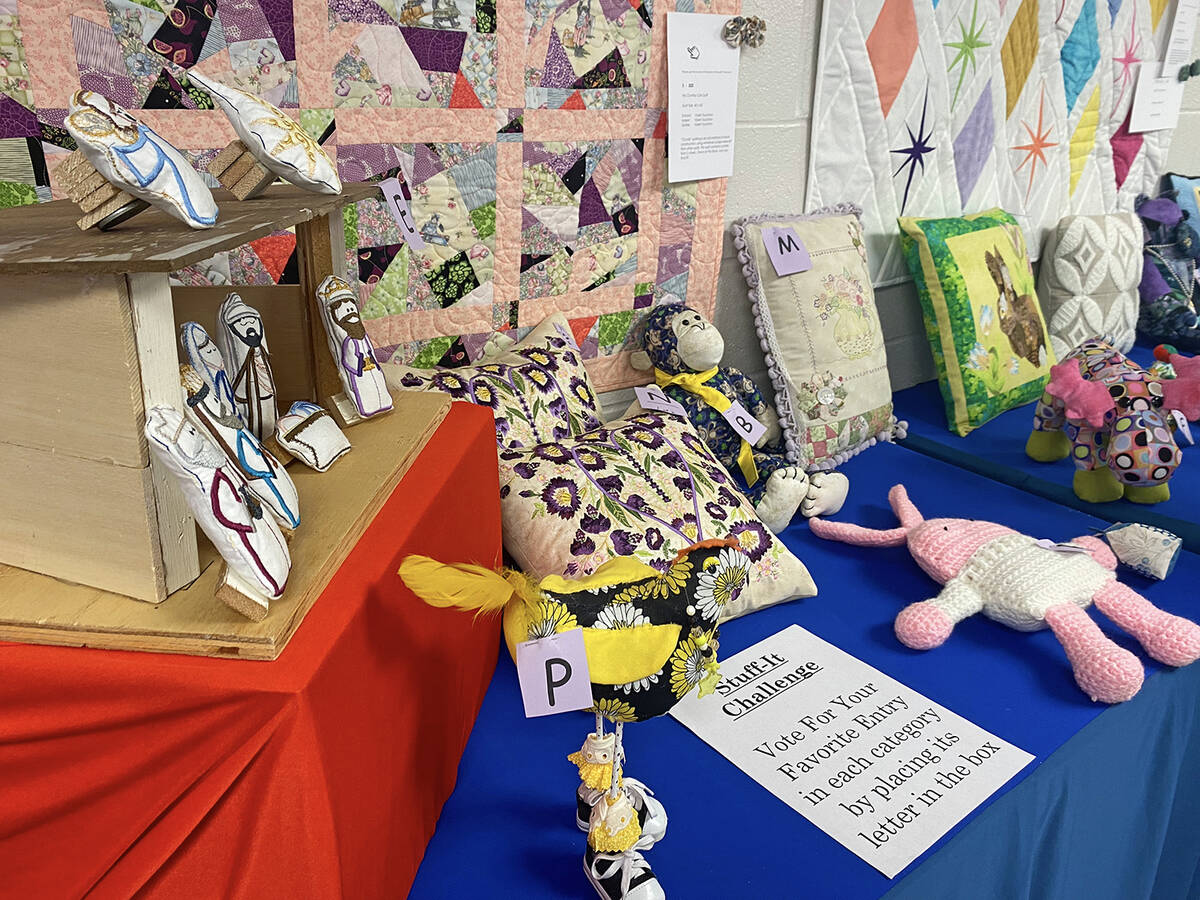 Robin Hebrock/Pahrump Valley Times The Pins and Needles Quilt Show features all sorts of fabric ...