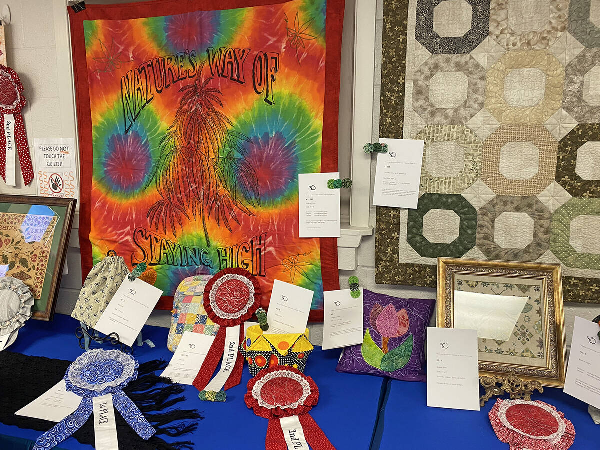 Robin Hebrock/Pahrump Valley Times All sorts of fabric items were submitted in the non-quilt ca ...