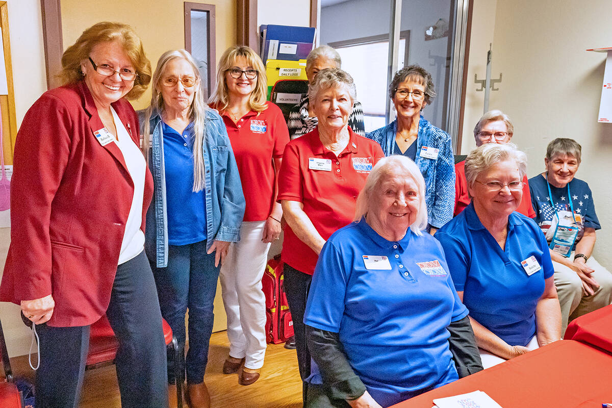 John Clausen/Pahrump Valley Times This photo shows some of the ladies who make up the Nye Count ...