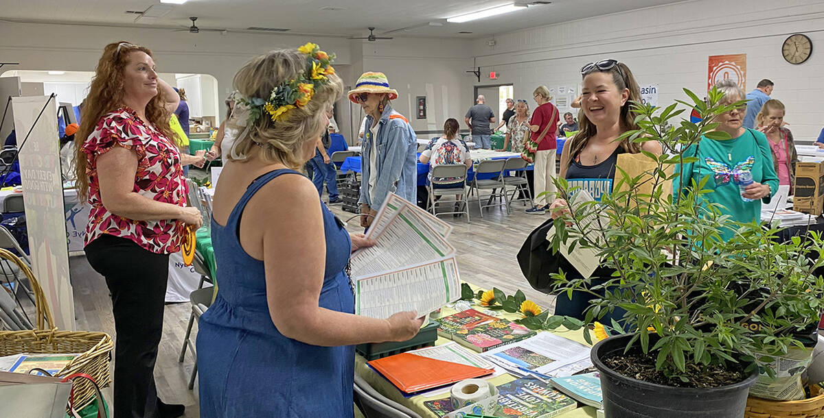 Robin Hebrock/Pahrump Valley Times The 2024 Earth-Arbor Day event took over the Bob Ruud Commun ...
