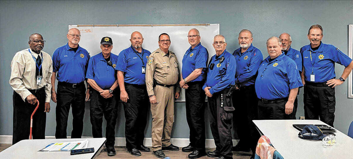 Special to the Pahrump Valley Times Members of the Nye County Sheriff’s Office Auxiliary w ...
