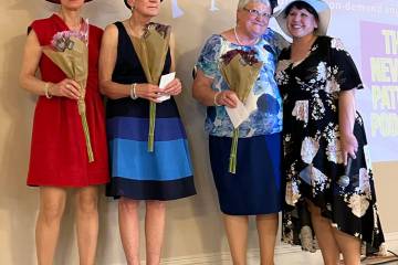 Members of the Pahrump Valley Republican Women Tea gathered in their best tea party attire for ...