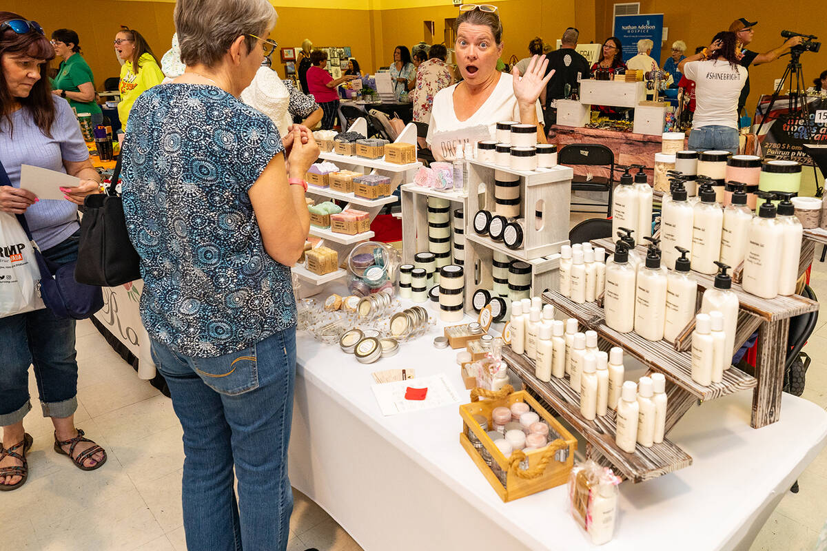 John Clausen/Pahrump Valley Times Ladies love self-care and there were several vendors catering ...