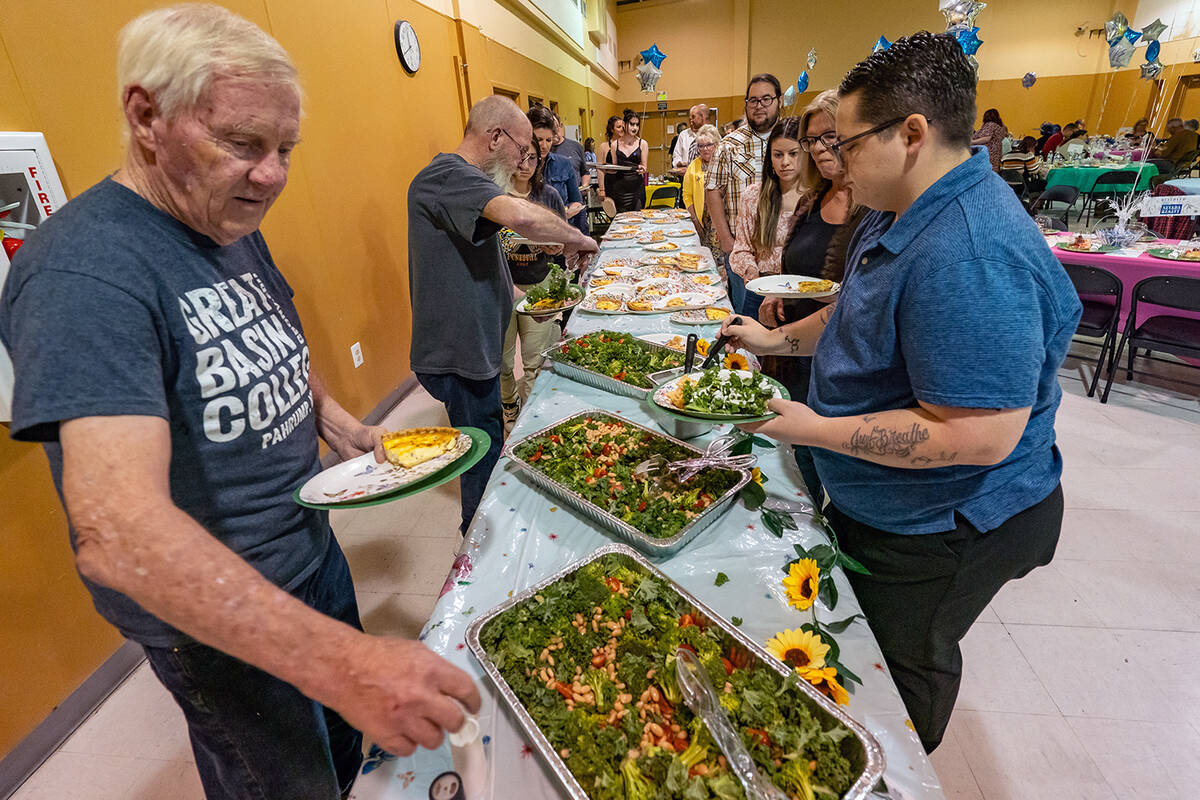 John Clausen/Pahrump Valley Times The Hope Floats Volunteer Recognition Luncheon included a buf ...