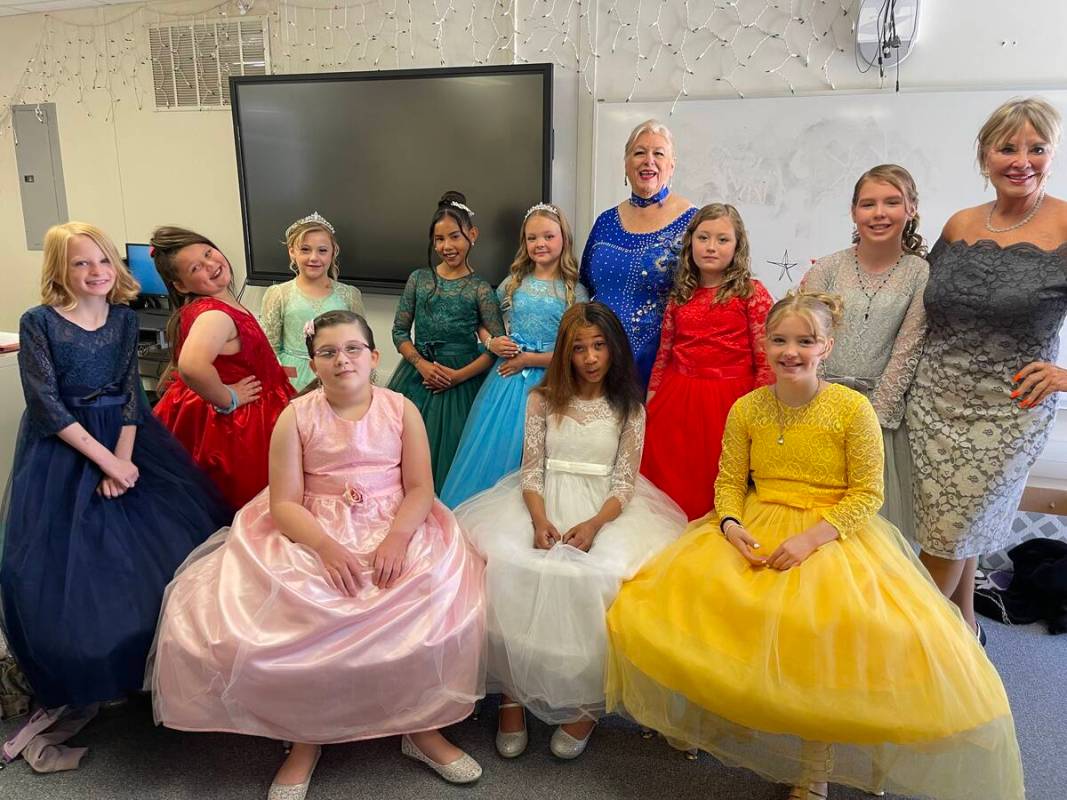 Special to the Pahrump Valley Times The ladies, director Sharon Crisp and volunteers wait patie ...