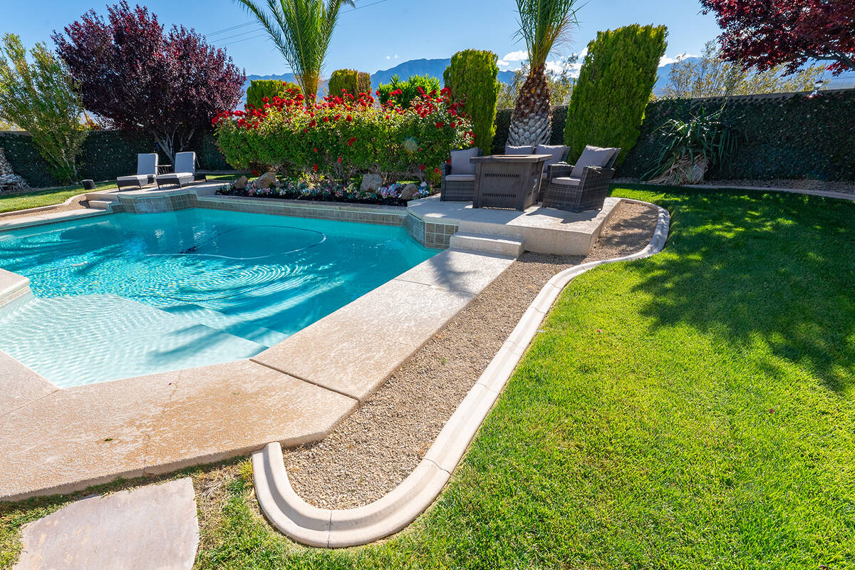 John Clausen/Pahrump Valley Times This backyard oasis on the Landscape Tour was the site at 381 ...