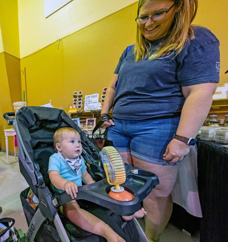 John Clausen/Pahrump Valley Times The sight of adorable babies was a common one at the Communit ...