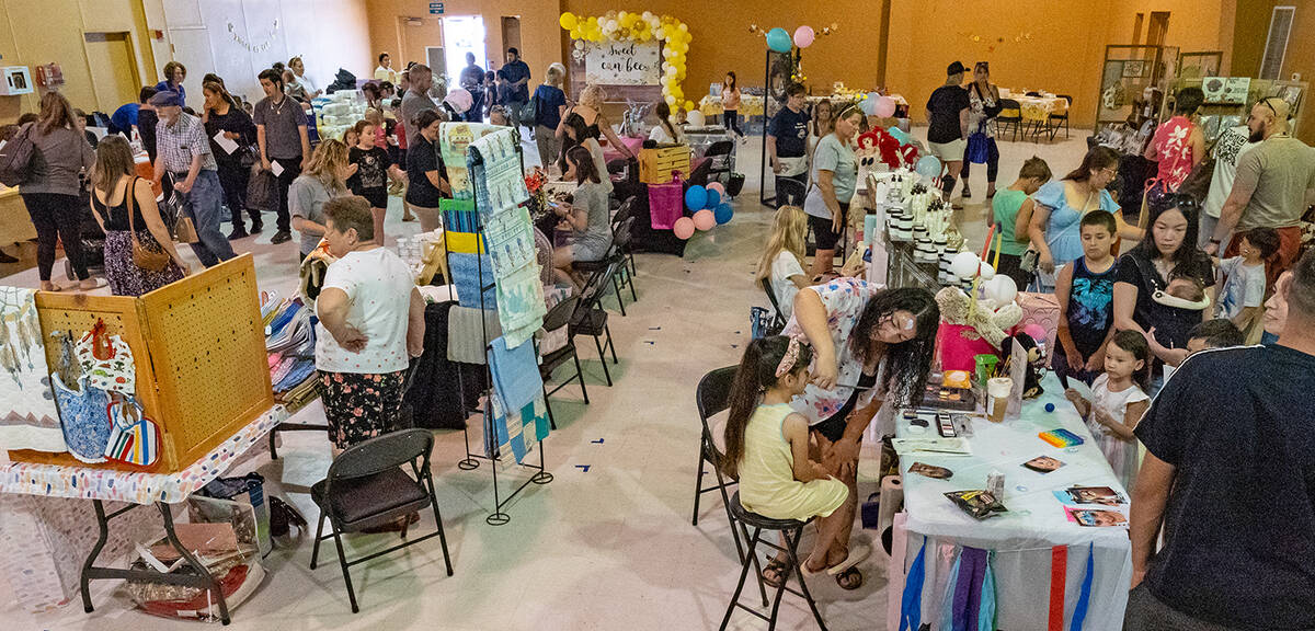 John Clausen/Pahrump Valley Times The NyECC Activities Center was filled with Community Baby Sh ...