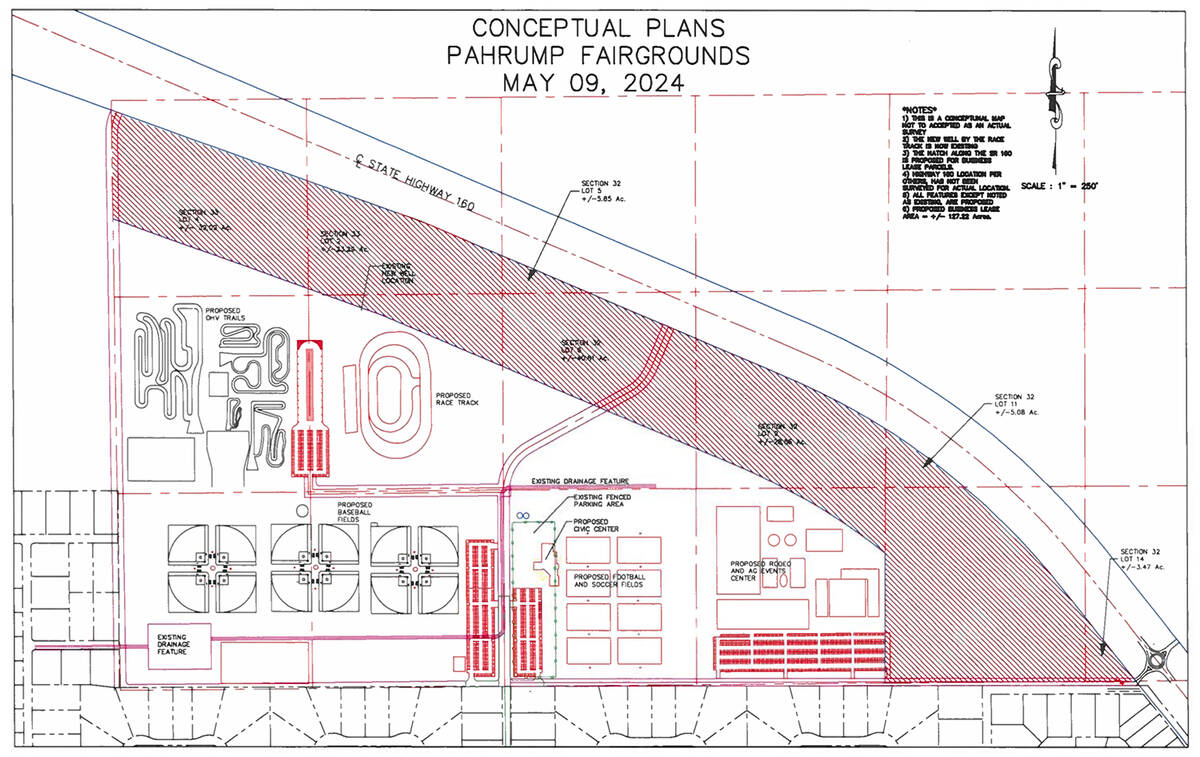 Special to the Pahrump Valley Times This conceptual drawing shows the newly updated Pahrump Fai ...