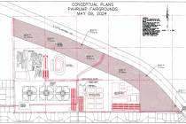 Special to the Pahrump Valley Times This conceptual drawing shows the newly updated Pahrump Fai ...