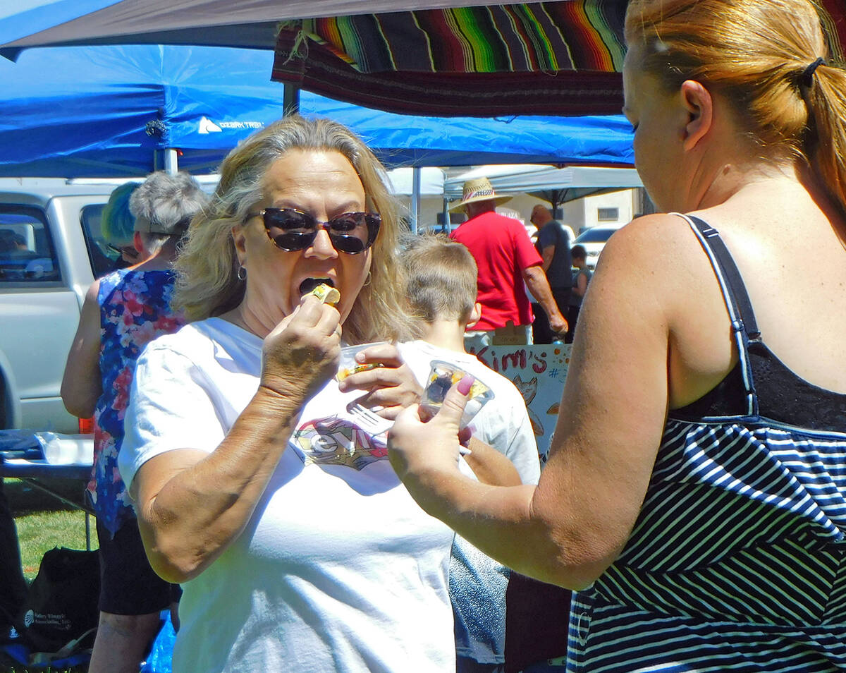 Robin Hebrock/Pahrump Valley Times Taco Fest patrons were able to enjoy tastings of seven diffe ...