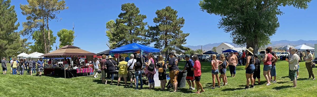 Robin Hebrock/Pahrump Valley Times The Pahrump Taco Fest attracted hundreds of attendees, all e ...