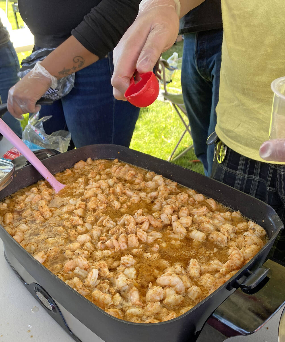 Robin Hebrock/Pahrump Valley Times The shrimp shown here earned The Butterfly Effect and Alicia ...