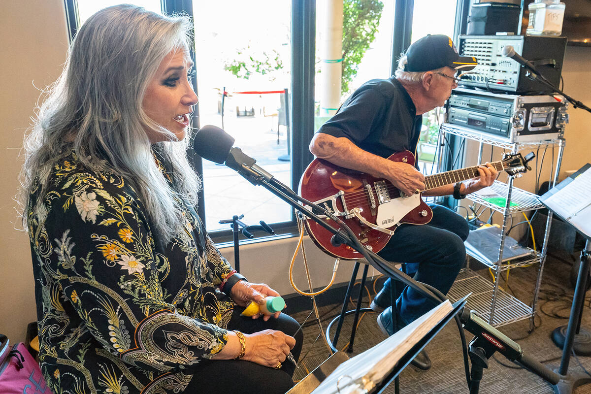 John Clausen/Pahrump Valley Times Hot Cocolin provided music to liven the atmosphere at the DAV ...